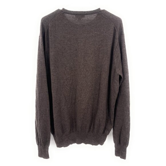 Peter Millar Crown Soft Merino Wool Silk Lightweight Sweater Size XXL Brown - Picture 4 of 5